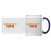 Quatsch keen Tofu! - Tasse zweifarbig - Weiß/Kobaltblau