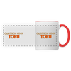 Quatsch keen Tofu! - Tasse zweifarbig - Weiß/Rot