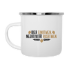 Bier einatmen, Negativität ausatmen. - Emaille Tasse