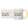 Episch! Von Jeburt an - Tasse zweifarbig - Weiß/Gelb