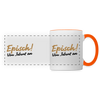 Episch! Von Jeburt an - Tasse zweifarbig - Weiß/Orange