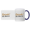 Episch! Von Jeburt an - Tasse zweifarbig - Weiß/Kobaltblau