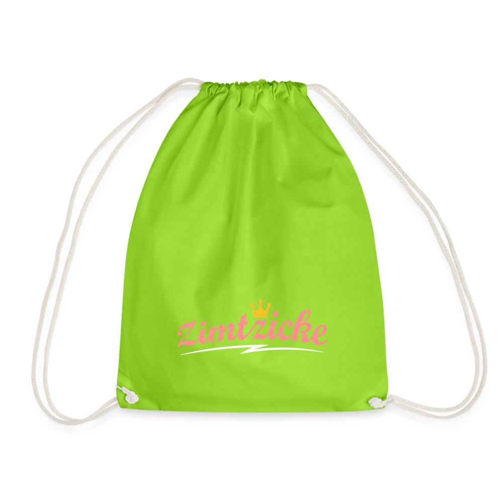 Zimtzicke - Turnbeutel - Neongrün