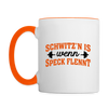 Schwitz'n is wenn Speck flennt - Tasse zweifarbig