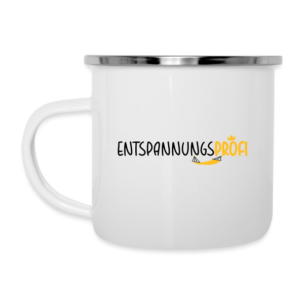 Entspannungsprofi - Emaille Tasse