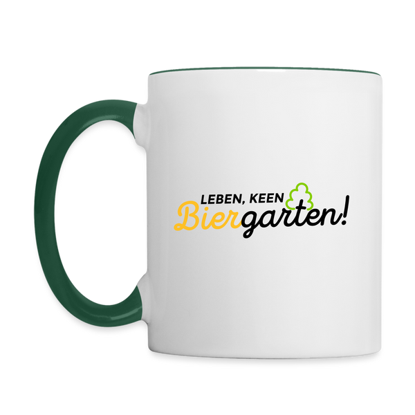 Leben, keen Biergarten! - Tasse zweifarbig