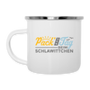 Pack' den Tag beim Schlawittchen - Emaille Tasse