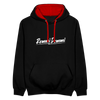 Remmi Demmi - Kontrast Hoodie - Schwarz/Rot