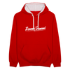 Remmi Demmi - Kontrast Hoodie - Rot/Weiß