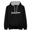 Remmi Demmi - Kontrast Hoodie - Schwarz/Grau meliert