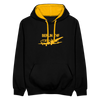 Berlin THF - Kontrast Hoodie - Schwarz/Gold