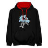 Dit duftet dufte! - Kontrast Hoodie - Schwarz/Rot