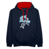 Dit duftet dufte! - Kontrast Hoodie - Navy/Rot