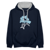 Dit duftet dufte! - Kontrast Hoodie - Navy/Grau meliert