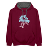 Dit duftet dufte! - Kontrast Hoodie - Weinrot/Anthrazit