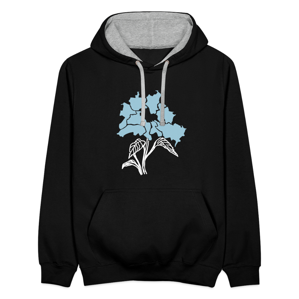 Dit duftet dufte! - Kontrast Hoodie - Schwarz/Grau meliert