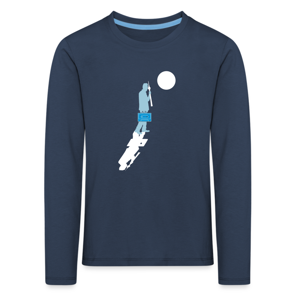 Unterwegs in Berlin - Kinder Langarmshirt - Navy
