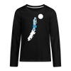 Unterwegs in Berlin - Teenager Langarmshirt - Schwarz