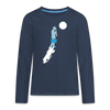 Unterwegs in Berlin - Teenager Langarmshirt - Navy
