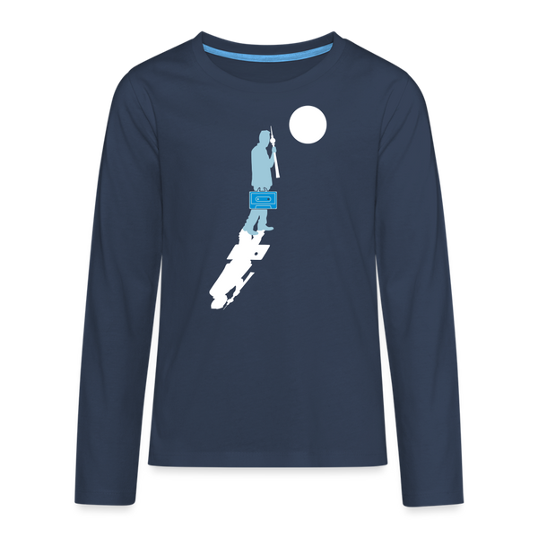 Unterwegs in Berlin - Teenager Langarmshirt - Navy