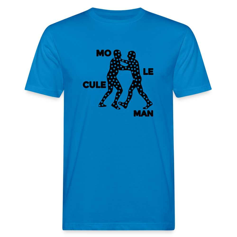 Mo le cule Man - Männer Bio T-Shirt - Pfauenblau