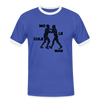Mo le cule Man - Männer Ringer T-Shirt - Blau/Weiß