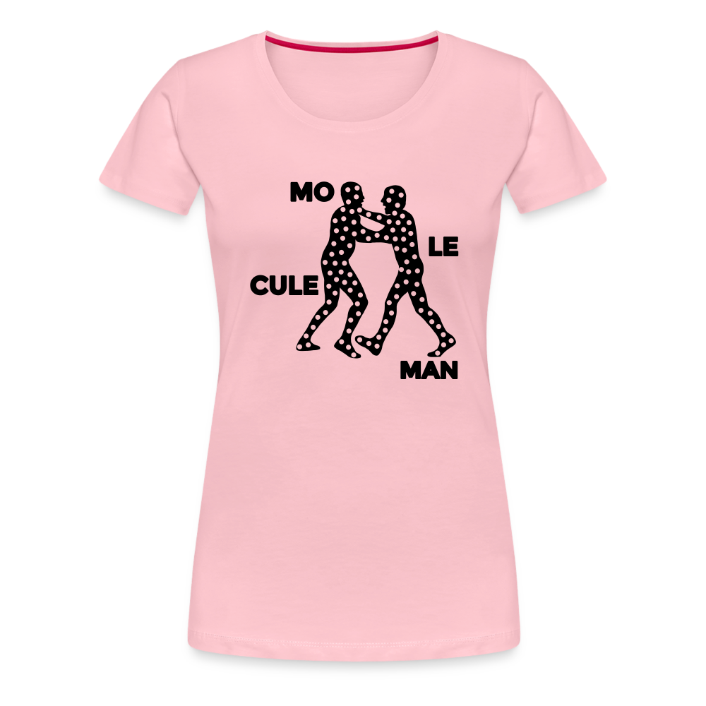 Mo le cule Man - Frauen Premium T-Shirt - Hellrosa