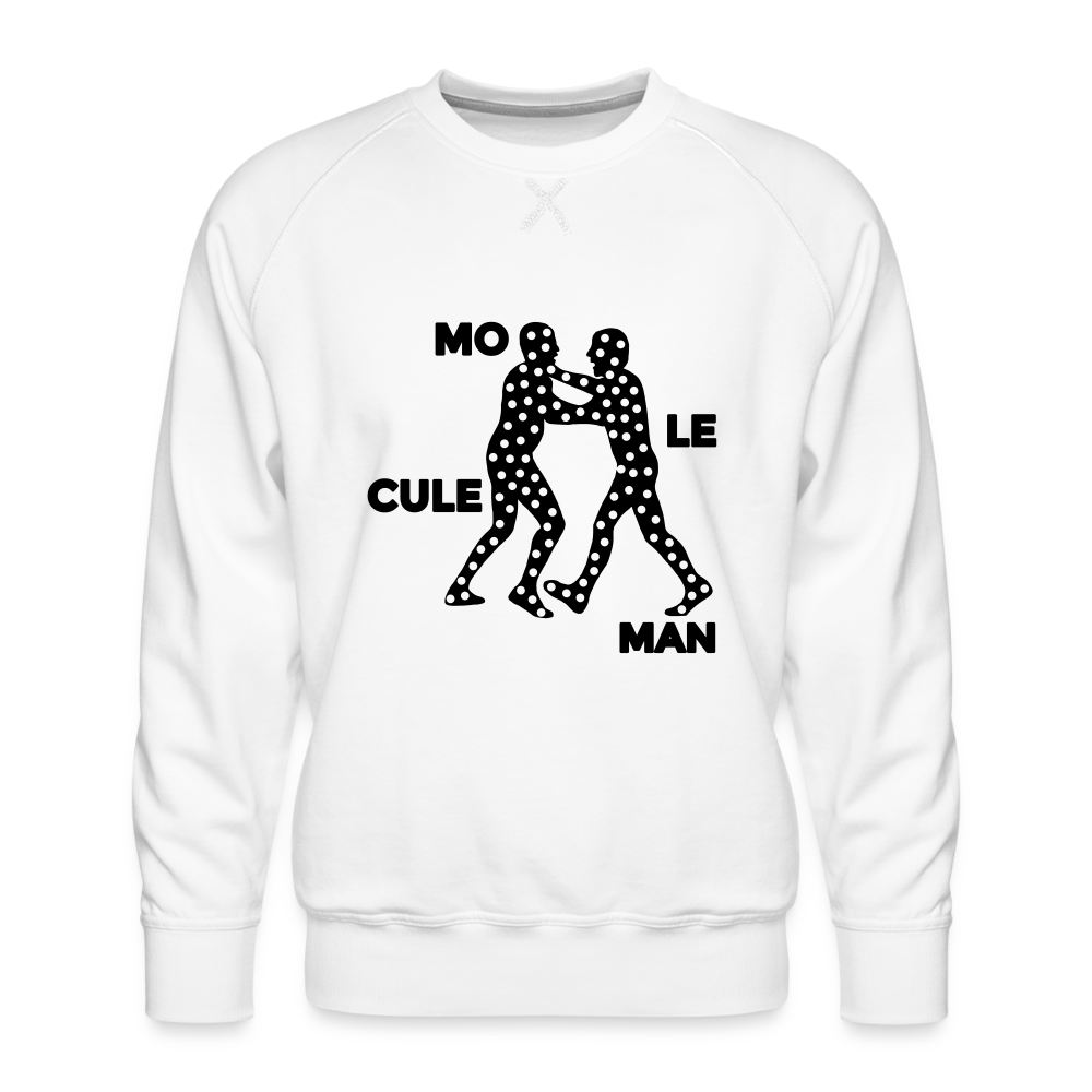 Mo le cule Man - Männer Premium Sweatshirt - weiß