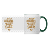 Juter Kumpel ist besser als warmet Bier - Tasse zweifarbig - Weiß/Dunkelgrün