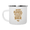 Juter Kumpel ist besser als warmet Bier - Emaille Tasse