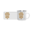 Juter Kumpel ist besser als warmet Bier - Emaille Tasse - weiß