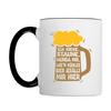 Ick kieke, staune, wunda mir, wie'n kühles Bier jefällt mir hier - Tasse zweifarbig