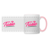 Tusse - Tasse zweifarbig - Weiß/Pink