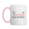 Ick, die Kleene, mach dir Beene! - Tasse zweifarbig