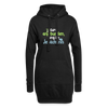 Kurz anjebunden, lang im Jedächtnis. - Hoodie-Kleid - Schwarz