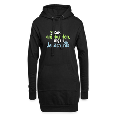 Kurz anjebunden, lang im Jedächtnis. - Hoodie-Kleid