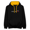 Jeduld am Ende - Kontrast Hoodie - Schwarz/Gold
