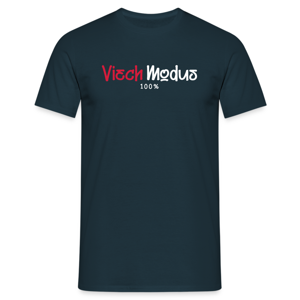 Viech Modus 100% - Männer Premium T-Shirt - Navy