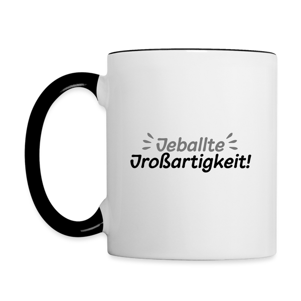 Jeballte Jroßartigkeit! - Tasse zweifarbig