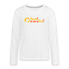Tach! Ick steh uff Esel! - Teenager Langarmshirt - weiß
