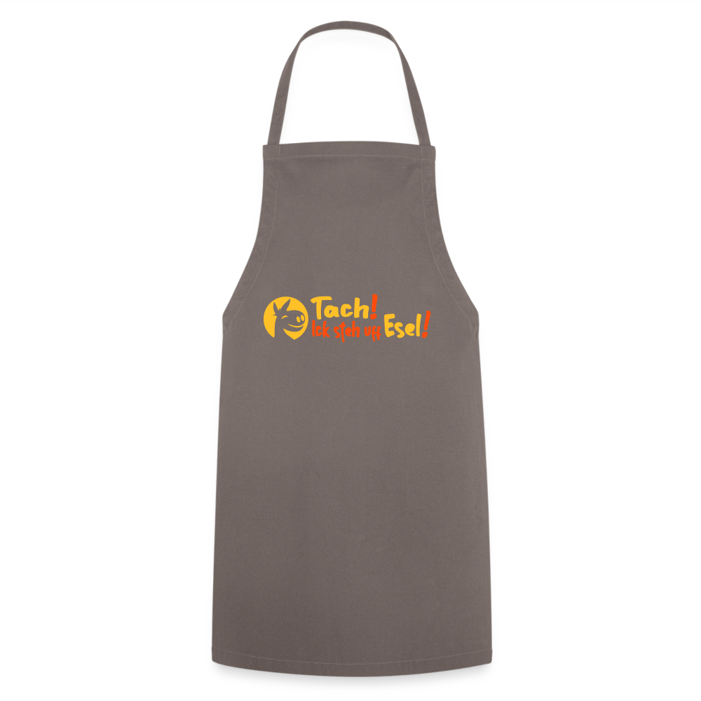Tach! Ick steh uff Esel! - Kochschürze - Grau