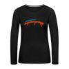 Lieblingssport? Jedankensprünge! - Frauen Premium Langarmshirt - Schwarz
