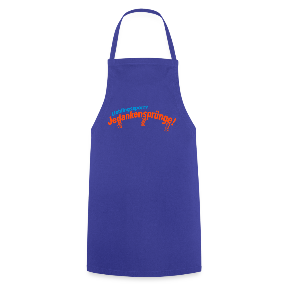 Lieblingssport? Jedankensprünge! - Kochschürze - Royalblau