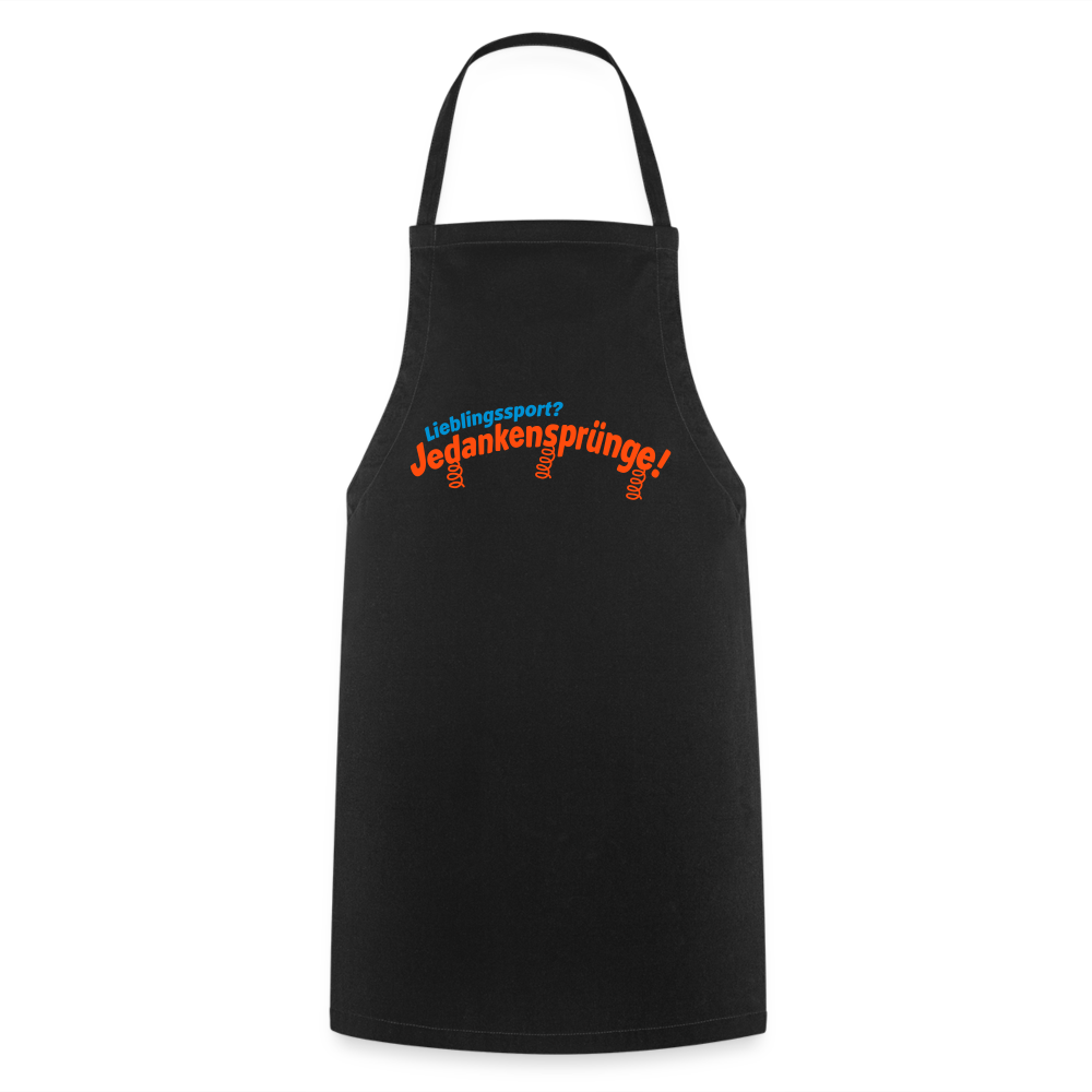 Lieblingssport? Jedankensprünge! - Kochschürze - Schwarz