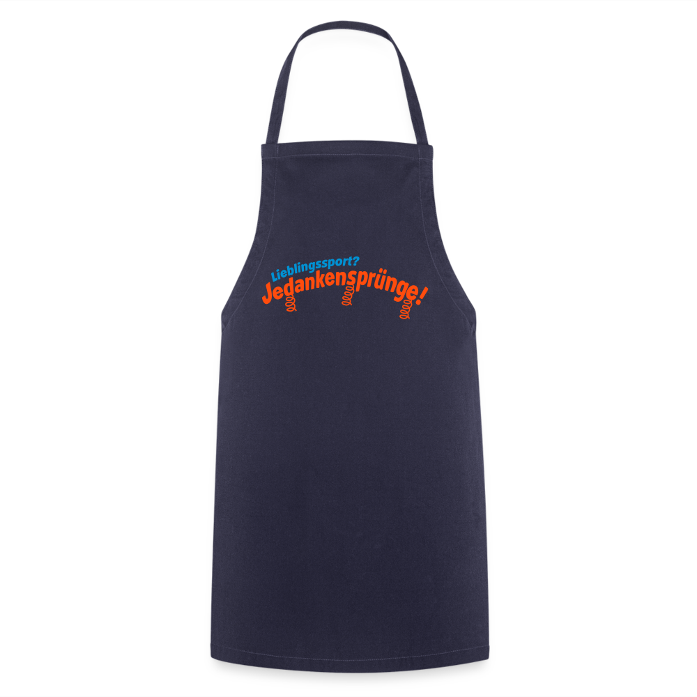 Lieblingssport? Jedankensprünge! - Kochschürze - Navy