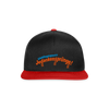 Lieblingssport? Jedankensprünge! - Snapback Cap - Schwarz/Rot