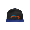 Lieblingssport? Jedankensprünge! - Snapback Cap - Schwarz/Königsblau
