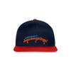 Lieblingssport? Jedankensprünge! - Snapback Cap - Navy/Rot
