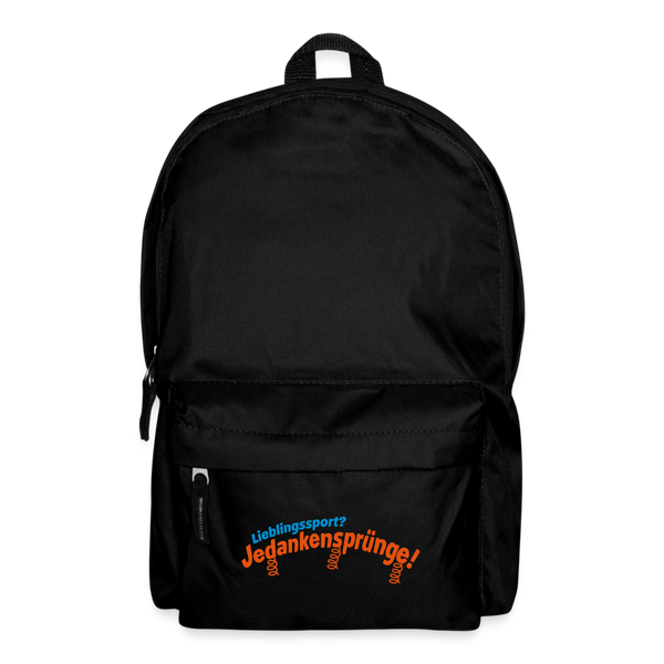 Lieblingssport? Jedankensprünge! - Rucksack - Schwarz