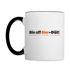 Bin uff Bier-Diät! (schon 3 Tage valorn) - Tasse zweifarbig | Berlin